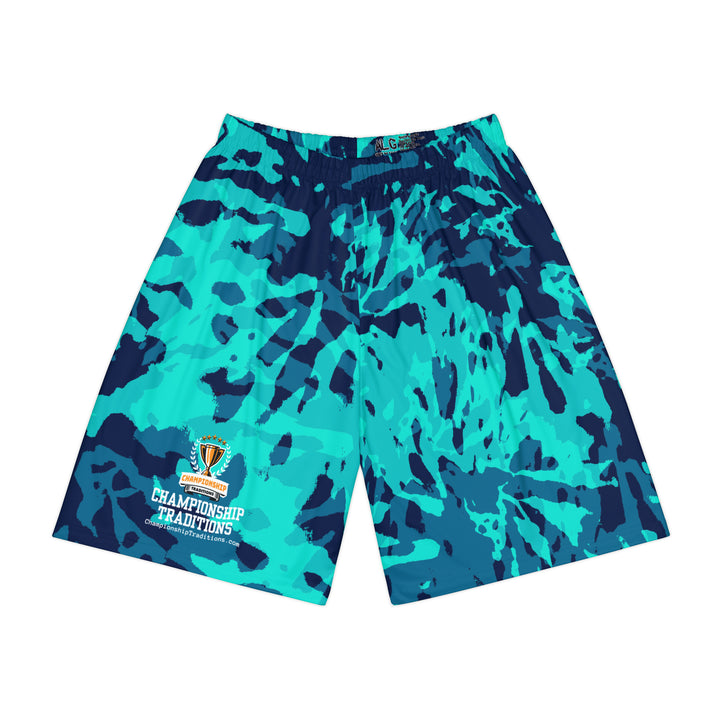 BLUE TIE DYE MEN'S SPORTS SHORTS (AOP) | CHAMPIONSHIP TRADITIONS