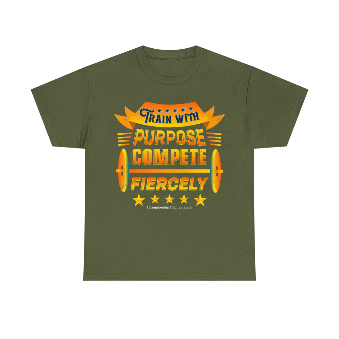 TRAIN WITH PURPOSE - Unisex Cotton Tee | CHAMPIONSHIP TRADITIONS