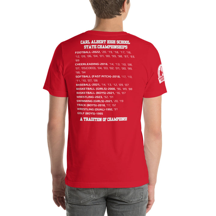 Carl Albert Red Championship LEGACY Unisex t-shirt